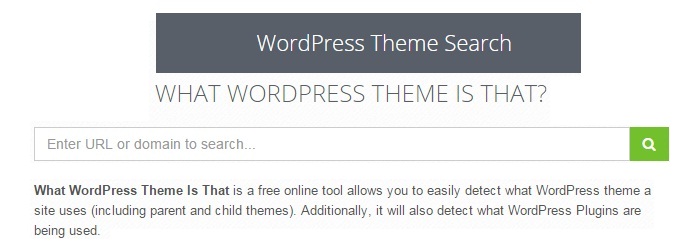 find-website-wordpress-theme-tool