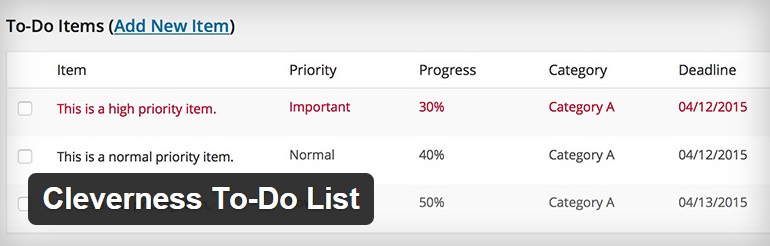 cleverness to-do-list-wordpress-plugin