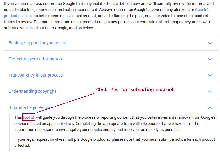 google-dmca-tool-content-removal