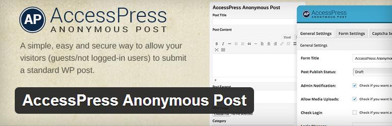 accesspress-anonymous-post